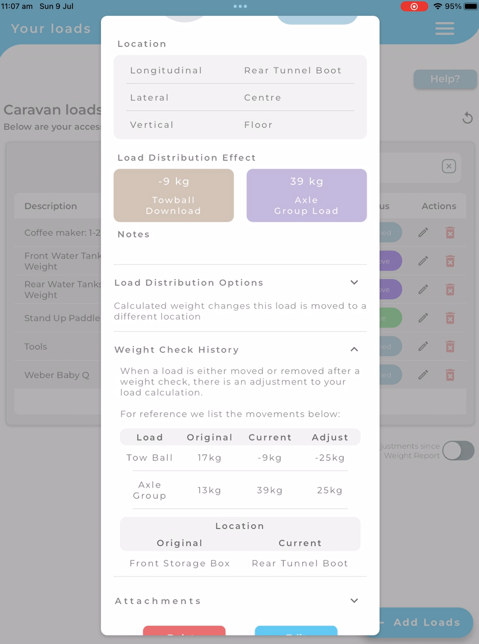 Loadmate Ultimate Caravan Weight Management Tool